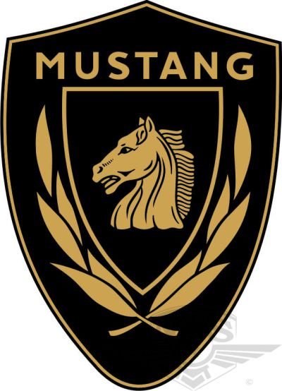 Tankdekal Mustang. Ersätter emblem på 617 & Cross Special.