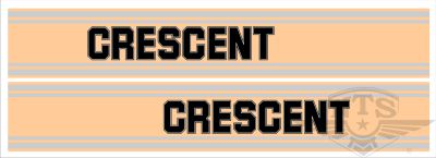Tankdekalsats Monark & Crescent F50, F50GL, F50GLX.