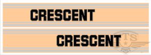 Tankdekalsats Monark & Crescent F50, F50GL, F50GLX.