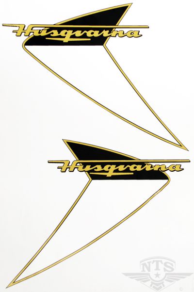 Tankdekalsats Husqvarna Corona m.fl, från 1960.