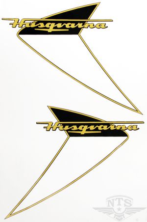 Tankdekalsats Husqvarna Corona m.fl, från 1960.