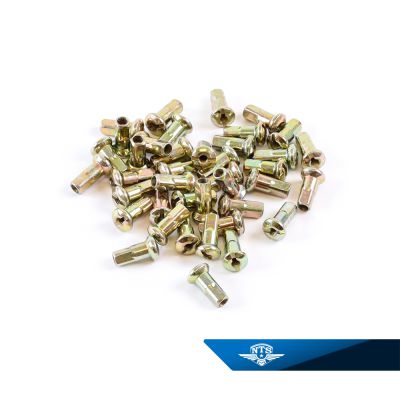 Ekernippelsats för 2,9mm ekrar. BC44, guldfärgade. 36st.