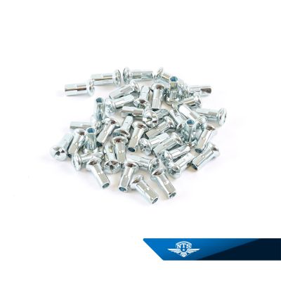 Ekernippelsats 5,8mm, för 2,9mm ekrar. BC44, blank. 36st.