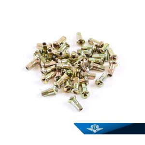 Ekernippelsats 5,8mm, för 3,2mm ekrar. BC40, guldfärgade. 36st.