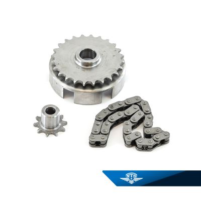 Kedjetransmission, ILO G50 Piano. Ersätter rem och tandrulle.