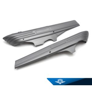 Sidokåpor Hercules Prima, mattgrå/silver.