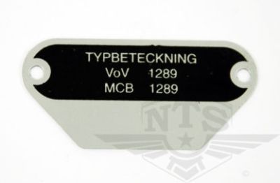 Typskylt Monark & Crescent 1289. Kromstockholmare.