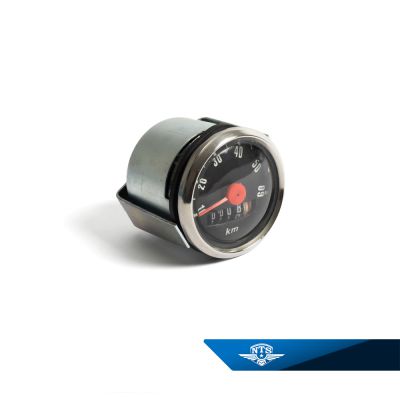 Hastighetsmätare VDO rund 50mm. 10-60 km/h, svart mätartavla.