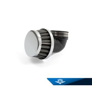 Luftfilter böjt 90 grader, anslutning 30mm. Universal.