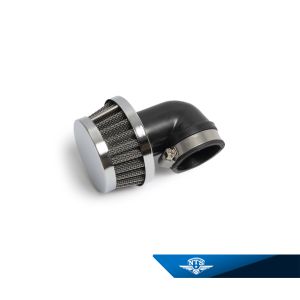 Luftfilter böjt 90 grader, anslutning 32mm. Universal.