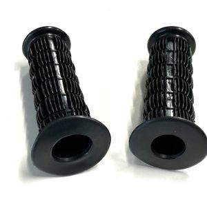 Gummihandtag Classic 115mm, svarta. 22/24mm, säljs parvis.