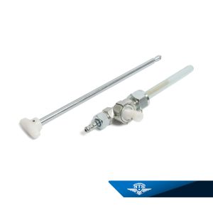 Bensinkran Monark & Crescent Skoterett. Typ 1. M16x1, längd vred 178mm.