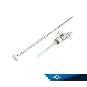 Bensinkran Monark & Crescent Skoterett. Typ 2. M16x1, längd vred 254mm.