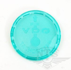 Täcklock till VDO hastighetsmätare, grönt.