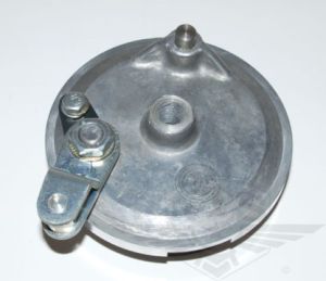 Bromssköld bak, Monark & Crescent med Leleu 100mm-nav.