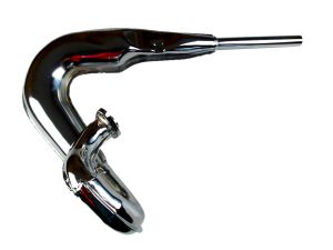 Avgasrör Honda MT50, kromad.