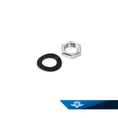 Mutter M12 & stålbricka, till lamellkorg Sachs.