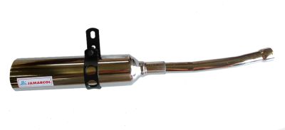 Effektljuddämpare kromad. Yamaha DT50MX, Jamarcol.