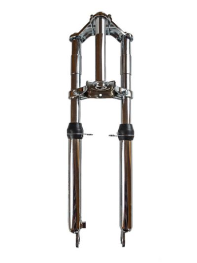 Framgaffel EBR Puch Maxi / Mustang Cross. Kromad modell.