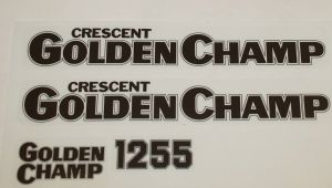 Dekalsats Golden Champ.Svensktillverkad