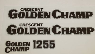 Dekalsats Golden Champ.Svensktillverkad