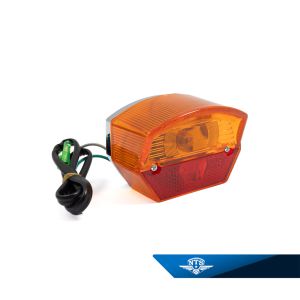 Baklykta  kompl. Röd/Orange NTS för Solifer/Puch/MCB m.fl.