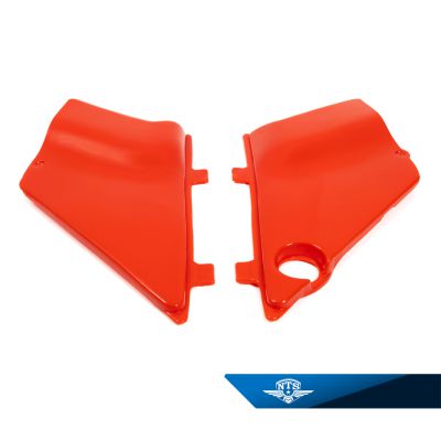 Sidokåpor Honda MT50, röda.