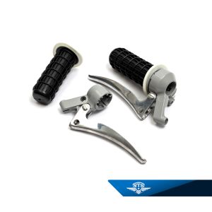 Reglagesats, gas, handbroms & koppling. Puch, Tempo, DBS, Solifer m.fl. NTS-250.1/101.1. Grå/LSZ.