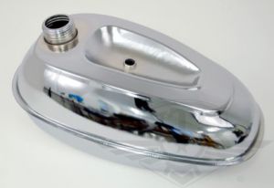 Bensintank Puch Florida & Alabama, helkromad. Gängat tanklock -1969.