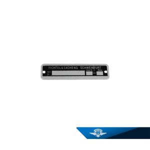 Typskylt till Sachsmotor.