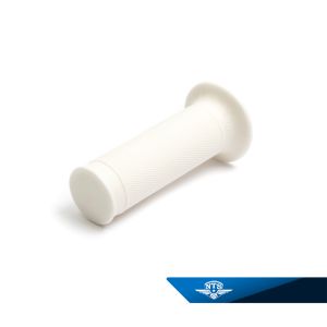 Gummihandtag benvit. Diameter 24mm, längd 105mm.