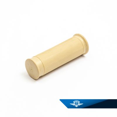 Gummihandtag beige. Diameter 24mm, längd 100mm.