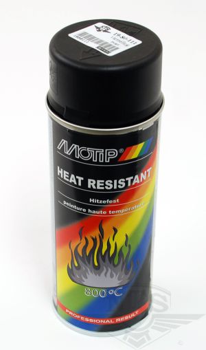 Värmefärg svart, 400ml.