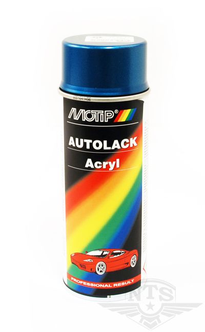 Färg, polarblå. Puch Monza 4V.