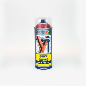 Färg, racerröd. Monark & Crescent. 400ml.