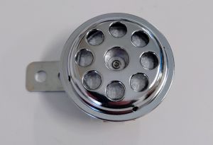 Signalhorn 6 volt. DC=likström, kromat.