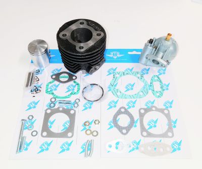 Mini trimkit Puch. Portad 60cc cylinder med 12mm kolvbult. NTS cylinder.