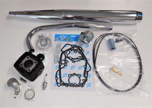 Trimkit Husqvarna Flinta, portad 50cc cylinder. NTS cylinder.