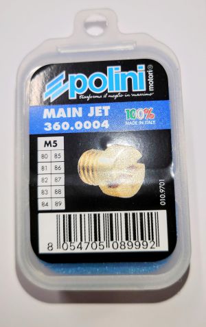 Munstycksats Dellorto 5mm. Storlek 80-89, Polini.