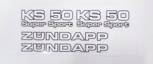 Dekalsats Zundapp KS50. 1981-83.