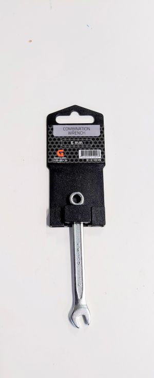 Ringnyckel, 6mm. 12 kants round corner.