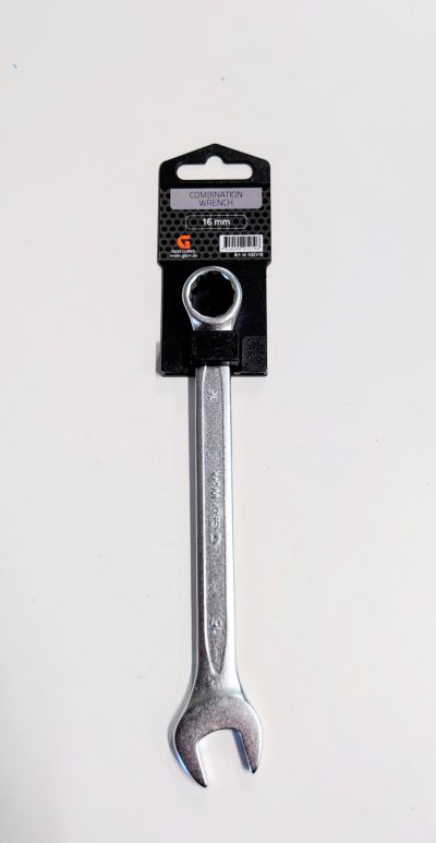 Ringnyckel, 16mm. 12 kants round corner.