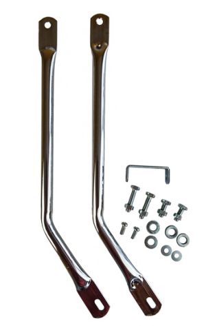 Ramrörssats Yamaha FS1, kromade med skruv.