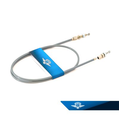 Frambromswire Zundapp M50, 434. För lågt styre, grå.