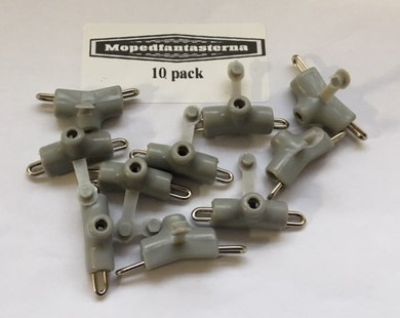 10-pack smörjnippel för wire, grå.