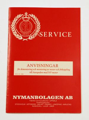 Service Anvisningar NV.Autopeden.