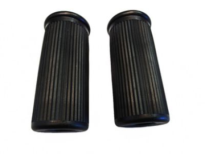 Fotstegsgummi Zundapp gammal modell med loggo, säljs parvis, 18mm.