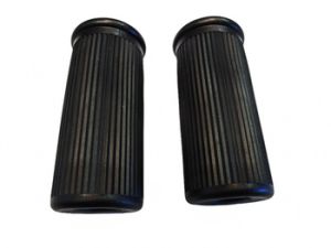 Fotstegsgummi Zundapp gammal modell med loggo, säljs parvis, 18mm.