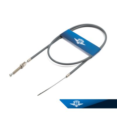 Frambromswire Crescent med inkapslat styre, grå.