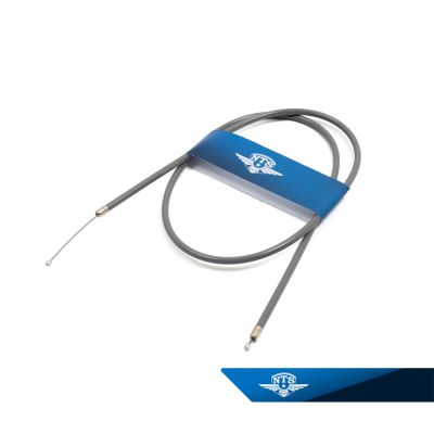 Gaswire till Crescent med inkapslat styre. Grå.